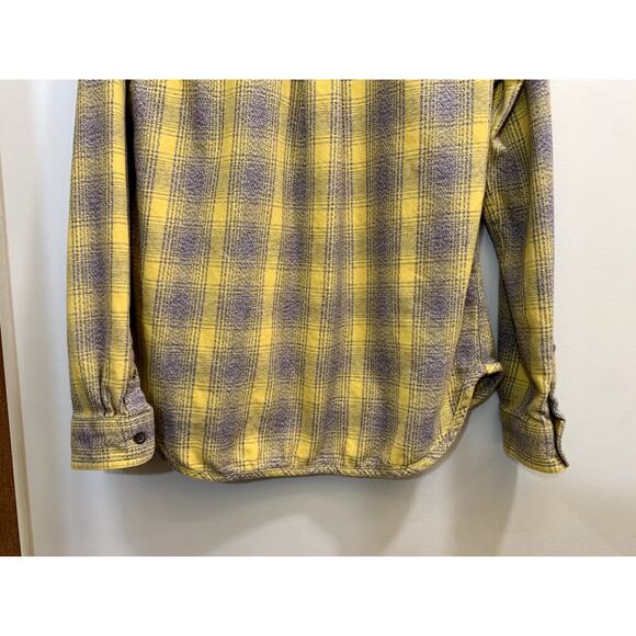 Toad & Co Shirt Women Size Small Yellow Gray 1/4 Zip Long Sleeve Organic Cotton - Picture 10 of 13